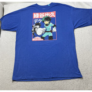 My Hero Academia Men's 3XLT Anime Izuku Midoriya Short Sleeve Graphic T Shirt